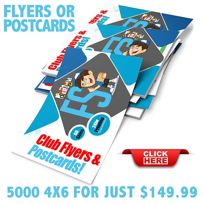 About Us 4X6 flyers and postcards