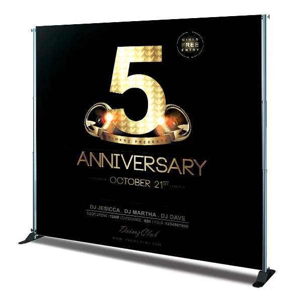 step and repeat backdrop banner