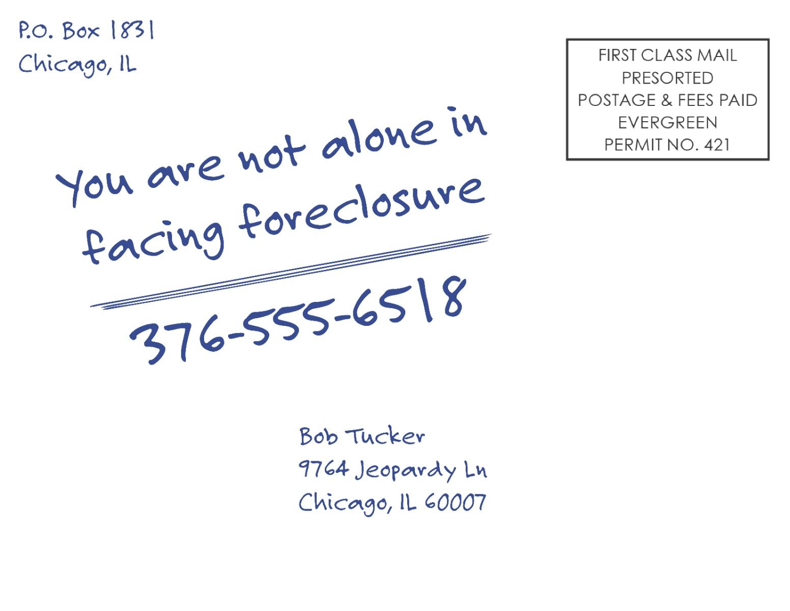 Foreclosure Postcard