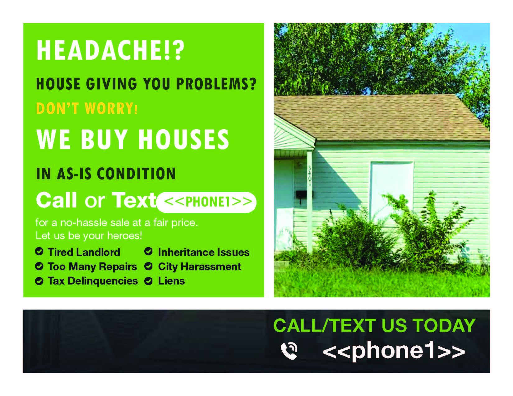 Housing Headache Postcard