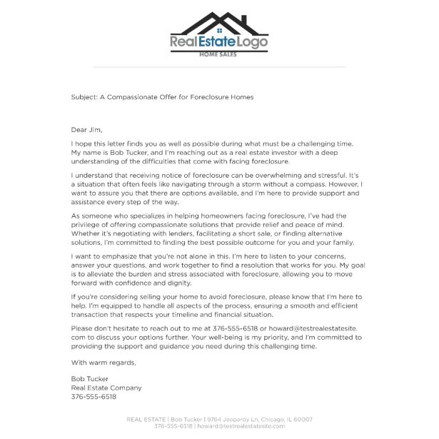 Foreclosure Letter - Color 1