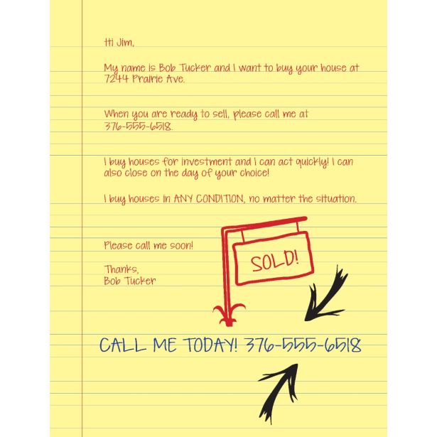 Yellow Notebook Letter - Color 1