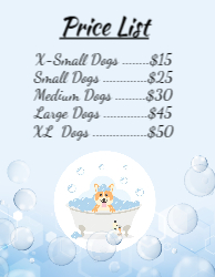 Bubble Dog Wash Flyer 8.5x11