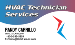 Business Card Template - HVAC AC  - 018