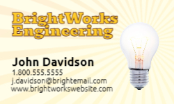 Business Card Template - Electrical - 020