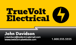 Business Card Template - Electrical - 021