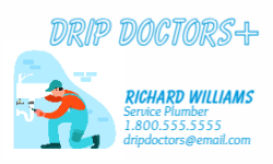 Business Card Template - Plumbing - 023