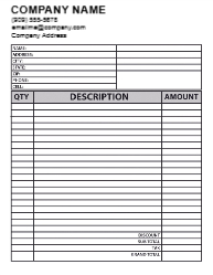 NCR Black Standard Invoice
