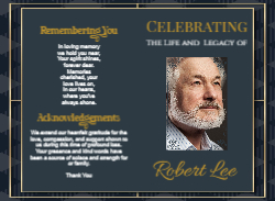 Obituary Royal Abstract Plaid Blue Pattern 8.5x11