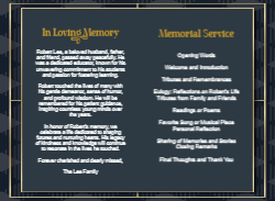 Obituary Royal Abstract Plaid Blue Pattern 8.5x11