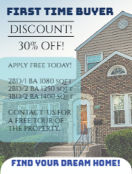 new buyer discount yard sign