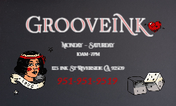 Business Card Template-Tattoo-Black