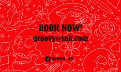 Business Card Template-Tattoo-Black