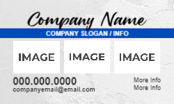 Business Card Template - Blue White Texture- 009