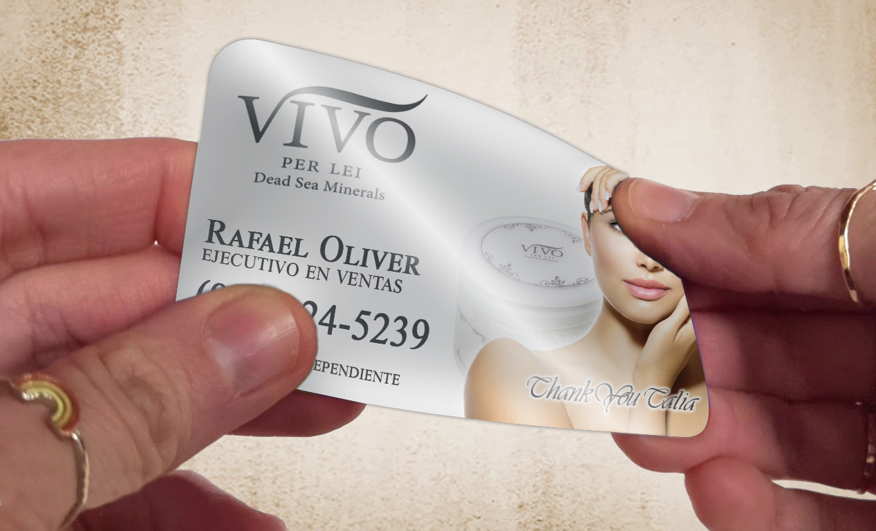 White Plastic Business Cards