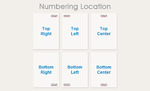 Numbering Location
