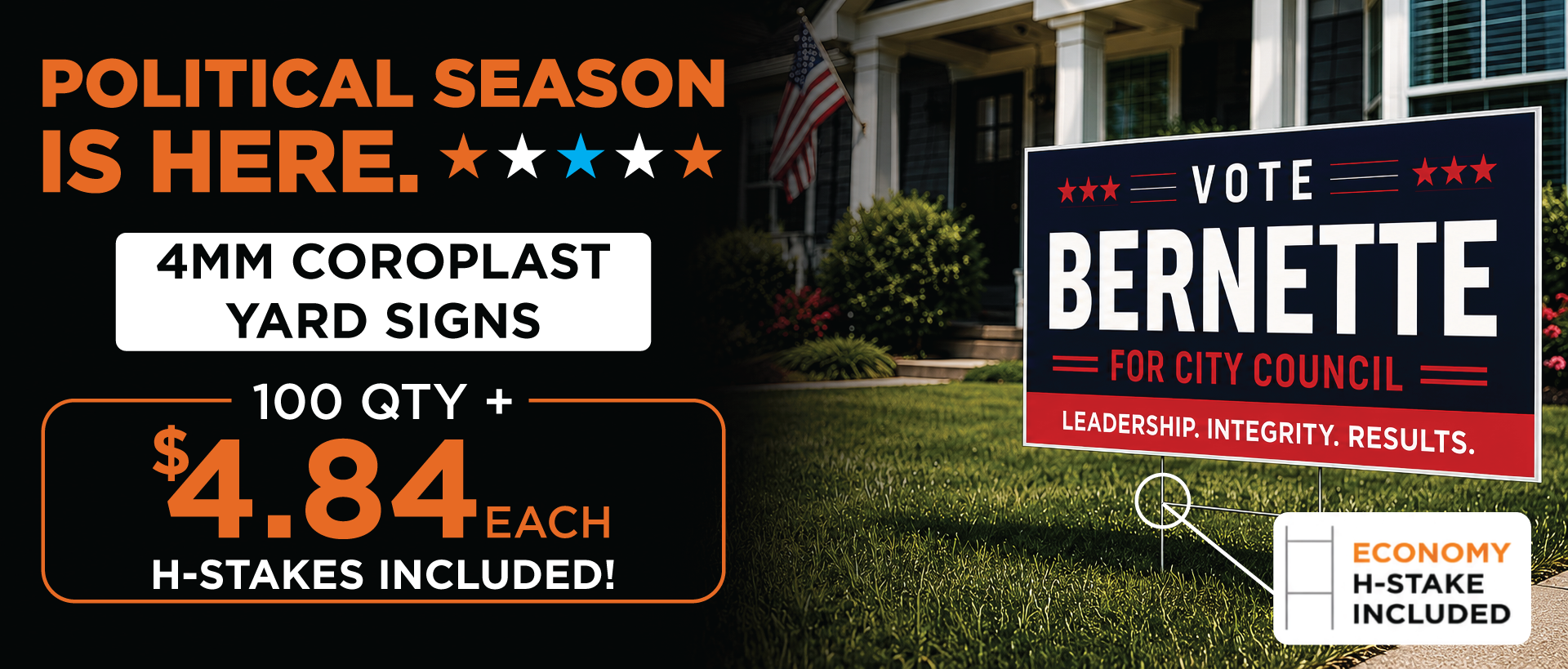Political Yard Sign Sale