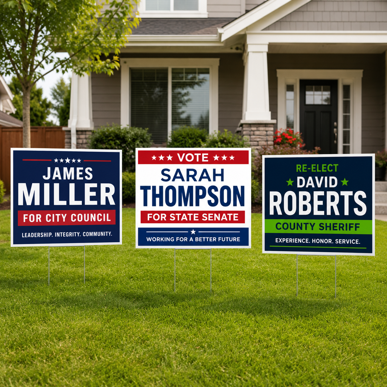 Political Yard Signs (4mm Coro)