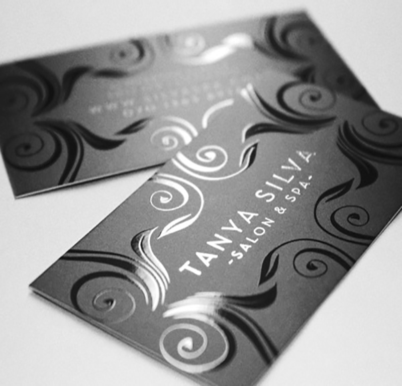 Silk with spot uv Business Card