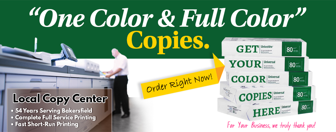 Full Color Copies - Bakersfield Printing