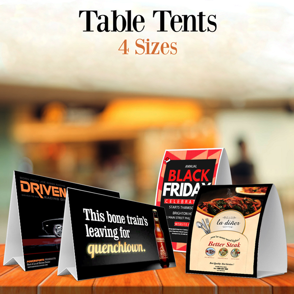 Table Tent - 2 panel
