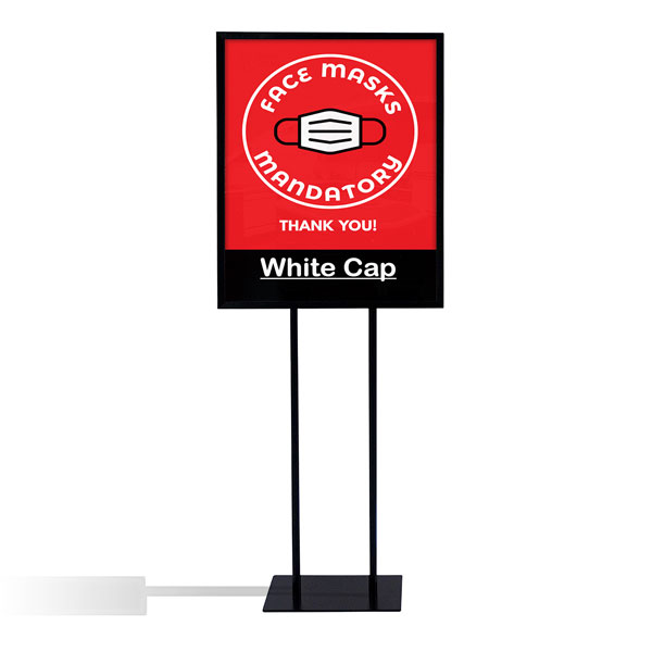 Poster Sign Display Stand with Top-Loading Graphics