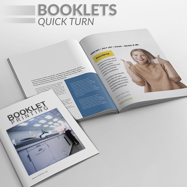 Booklet 8.5" x 11" Digital Quick Turn