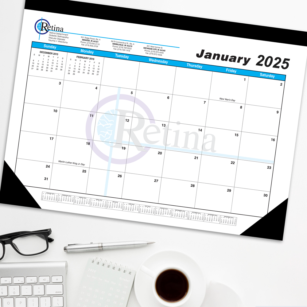 Desk Pad Calendar 13" x 19" - Quick Turn
