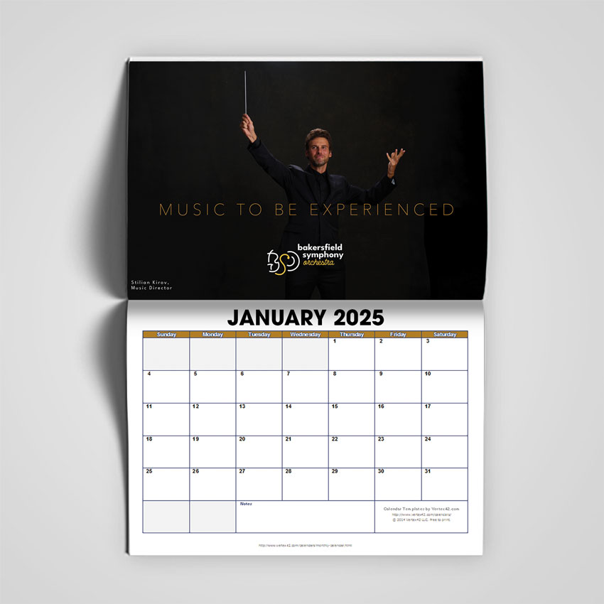 Calendar 8.5" x 11" Digital - Quick Turn