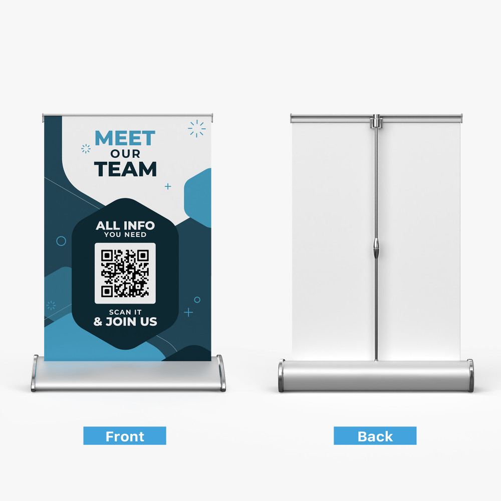 Deluxe Table Top Banner Stand 2