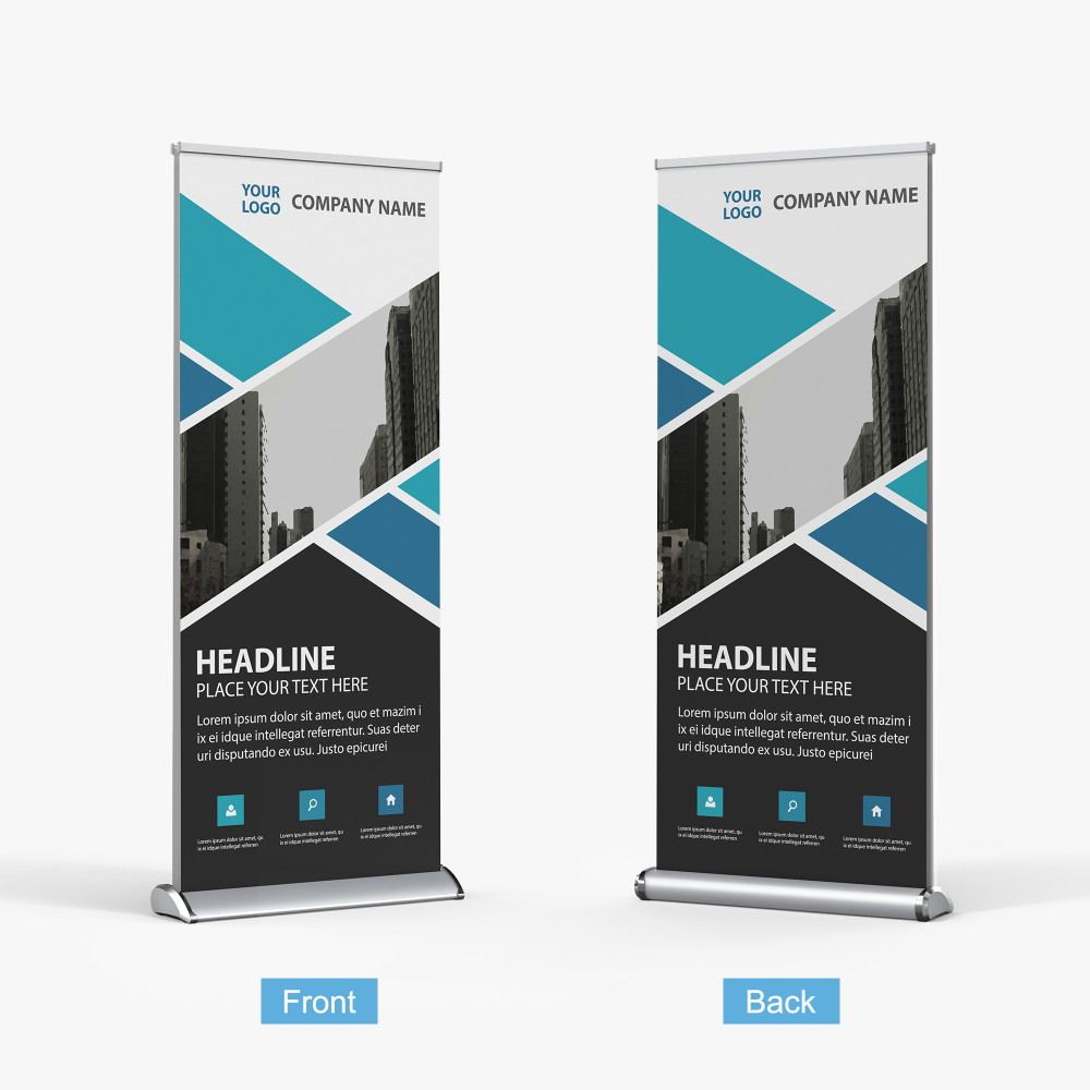 Deluxe Retractable 2 Side Banner Stand 1
