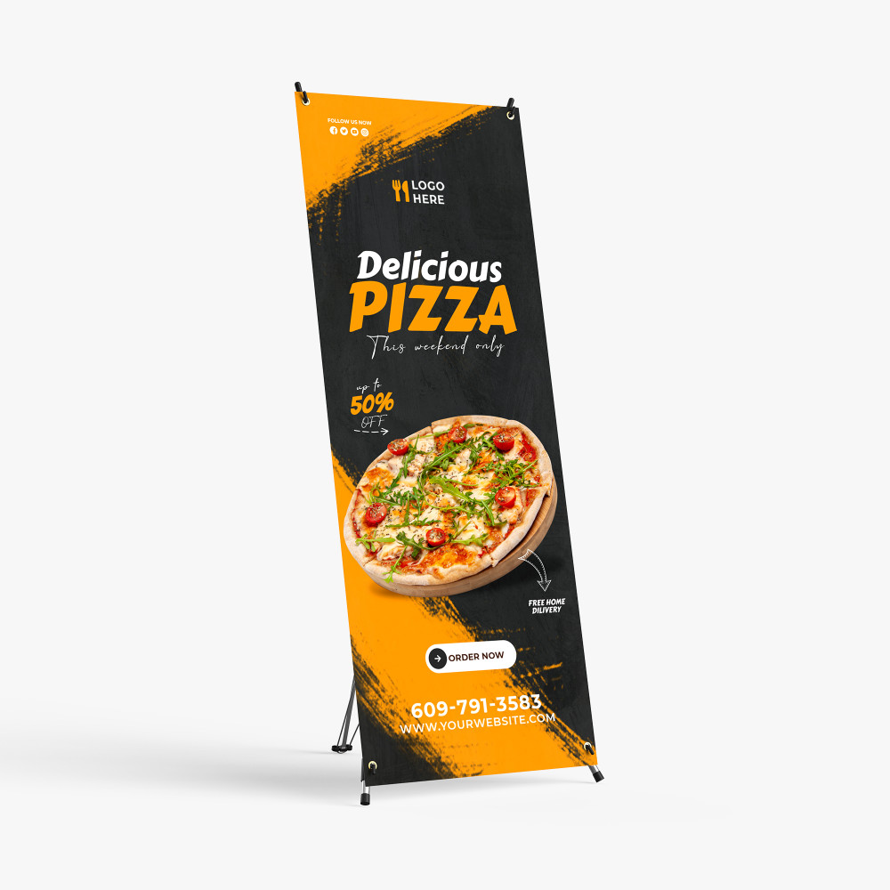 X-Style Collapsible Banner Stand 1