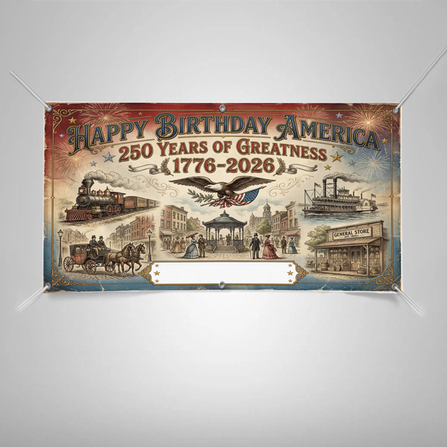 250 Banner 4x6 ft