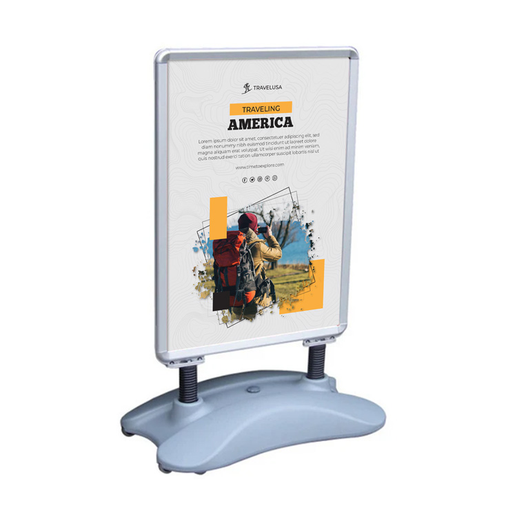 Sign Display with spring water base