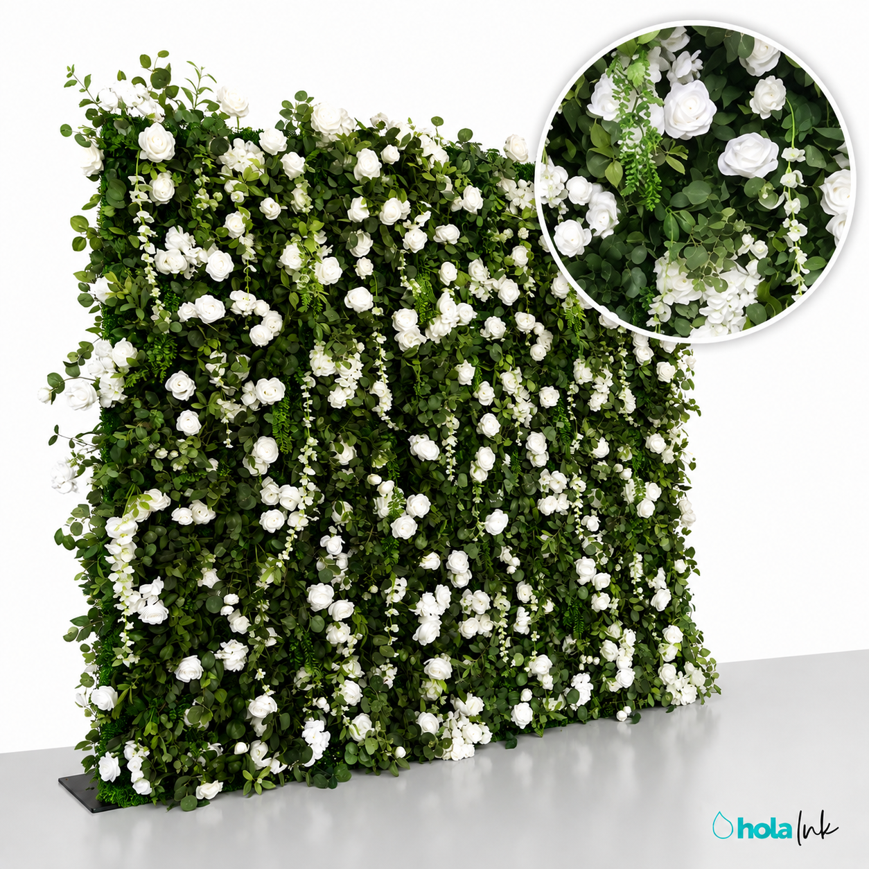 011-White Rose Greenery