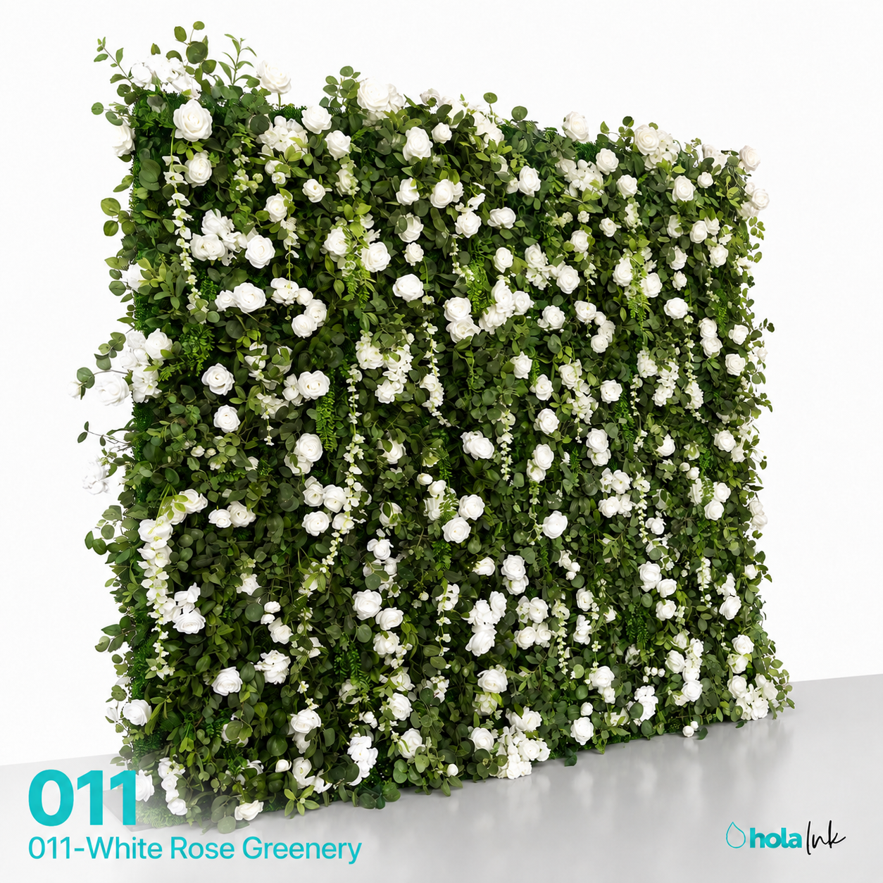 011-White Rose Greenery