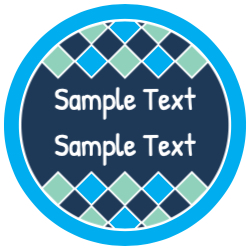 Diamonds - Horizontal Text