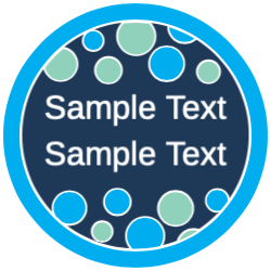 Bubbles - Horizontal Text