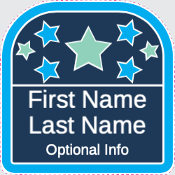 Square Stars Template