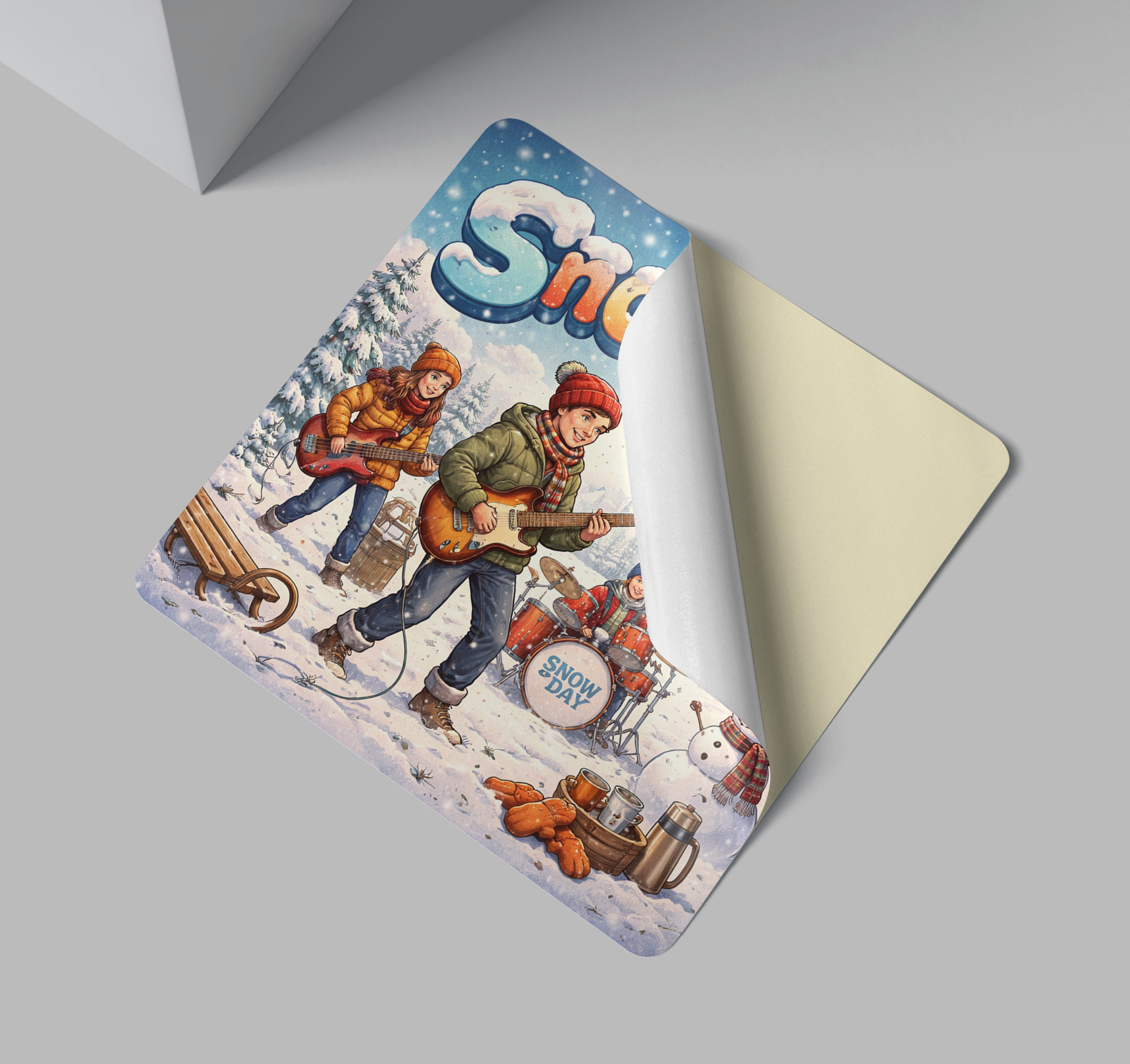 Round Corner Square Decals