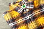 Flannel Round Iron On Label