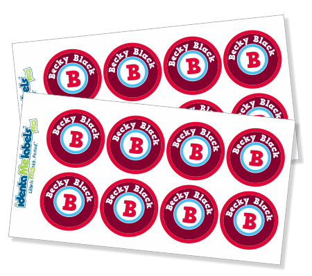 Large Round Labels 2 sheets