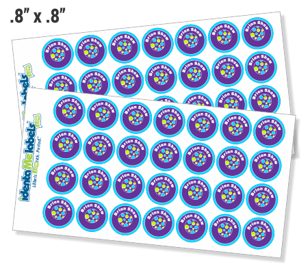 small round label sheets
