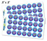 small round label sheets