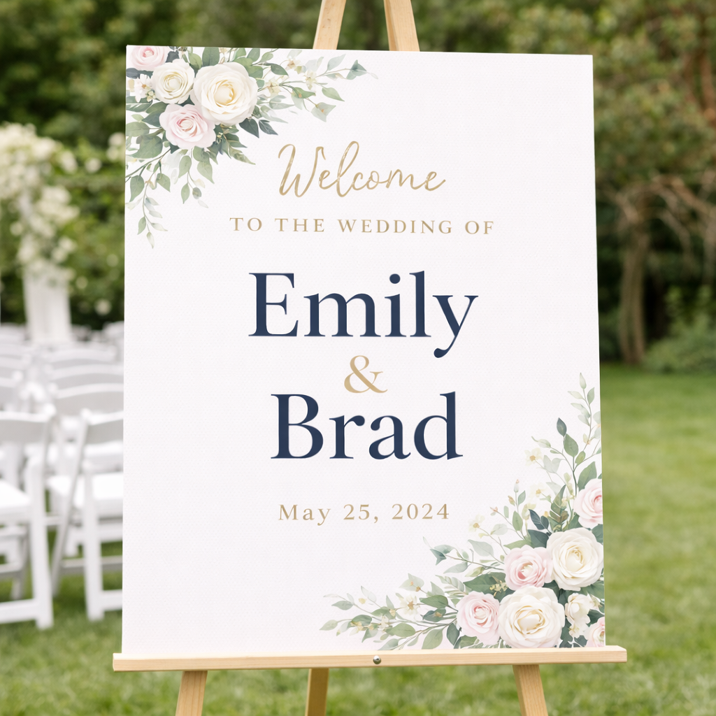 Foam core trade show sign