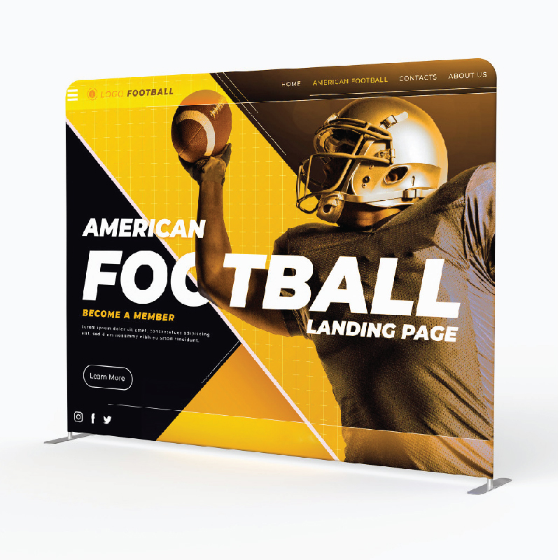 10' 平面形张力展示布架