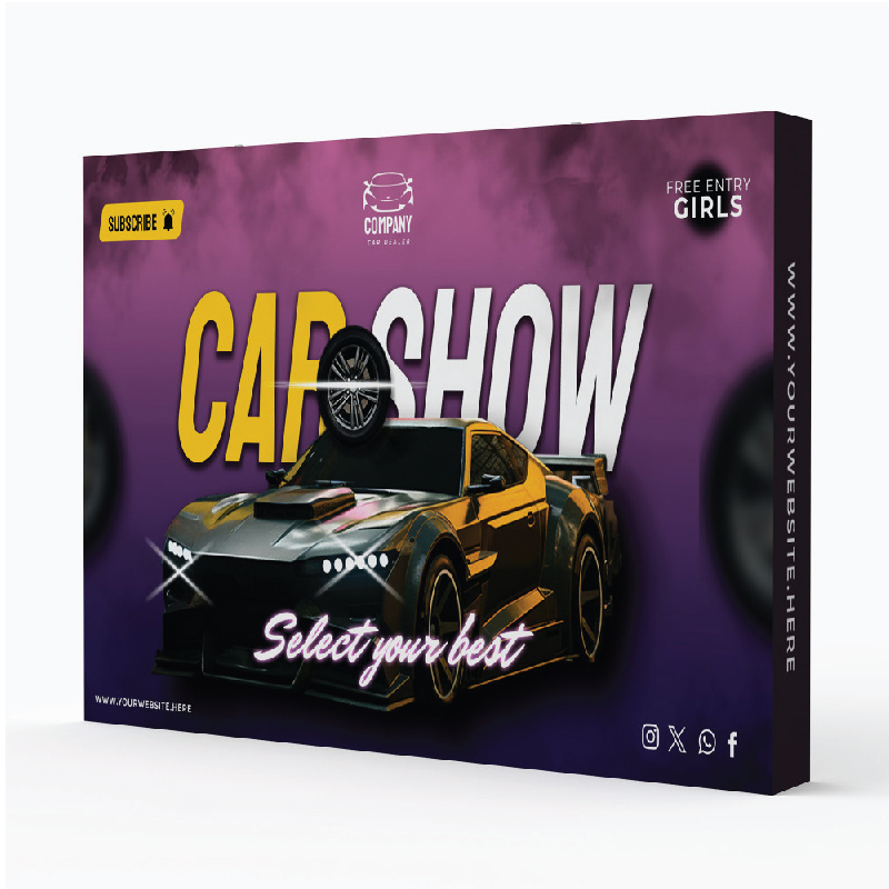 10' 平面魔术贴形张力展示布架 1