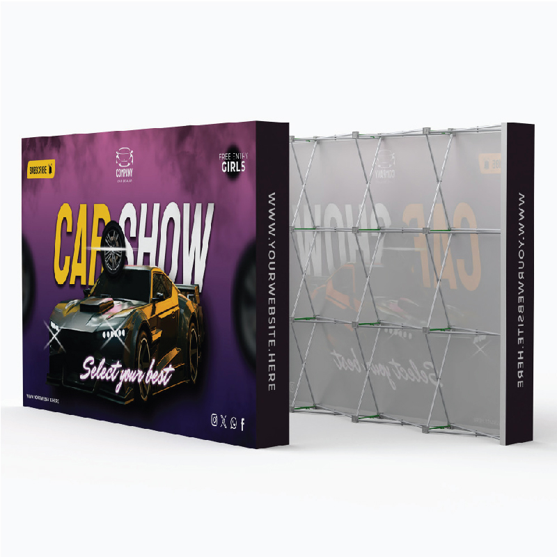 10' 平面魔术贴形张力展示布架 2