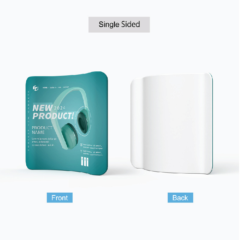 Pantalla de tela de tensión en curva de 6' 2