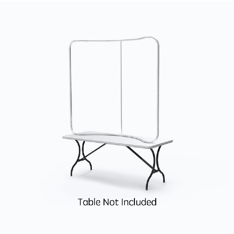 Pantalla de tela de tensión en curva de 6' 4